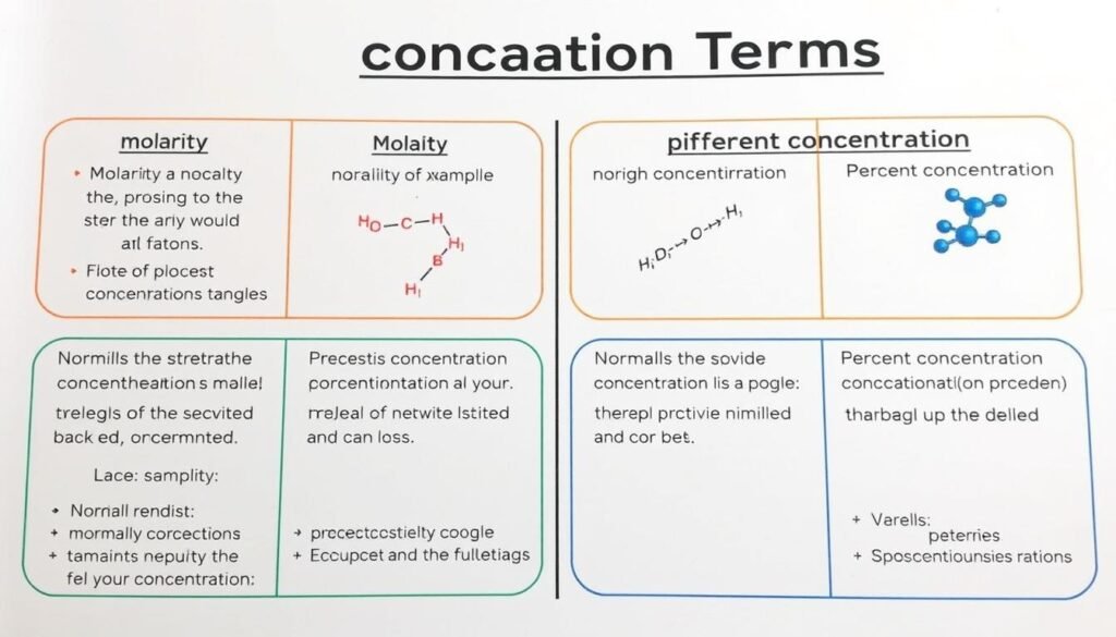 Comparison of molarity molality and other concentration terms with visual examples