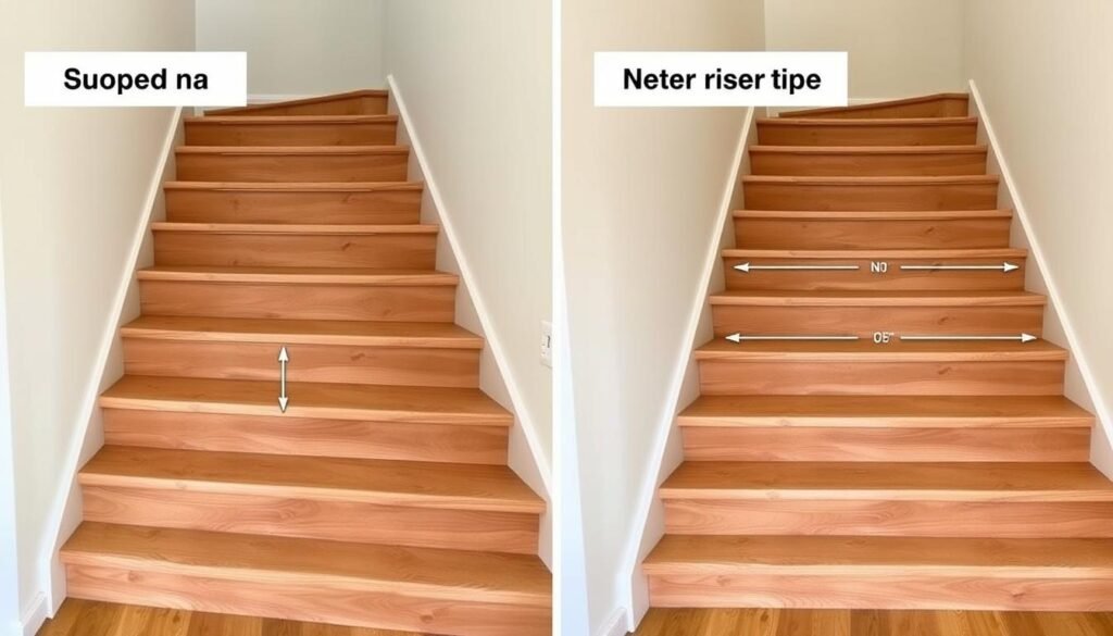 Comparison of properly built stairs versus common mistakes