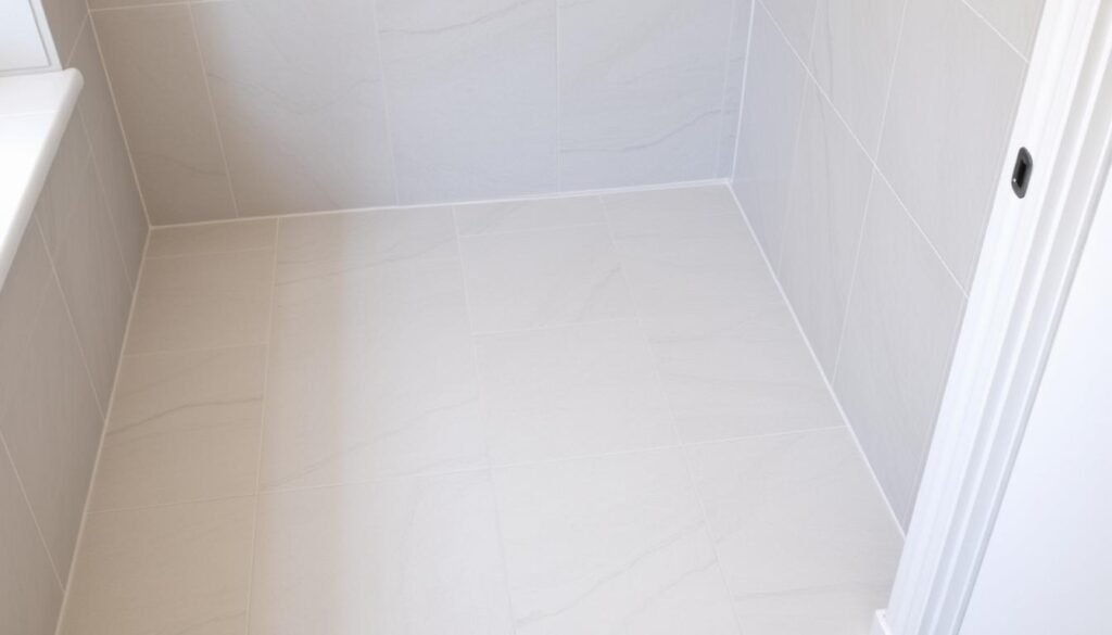 Completed tile installation project