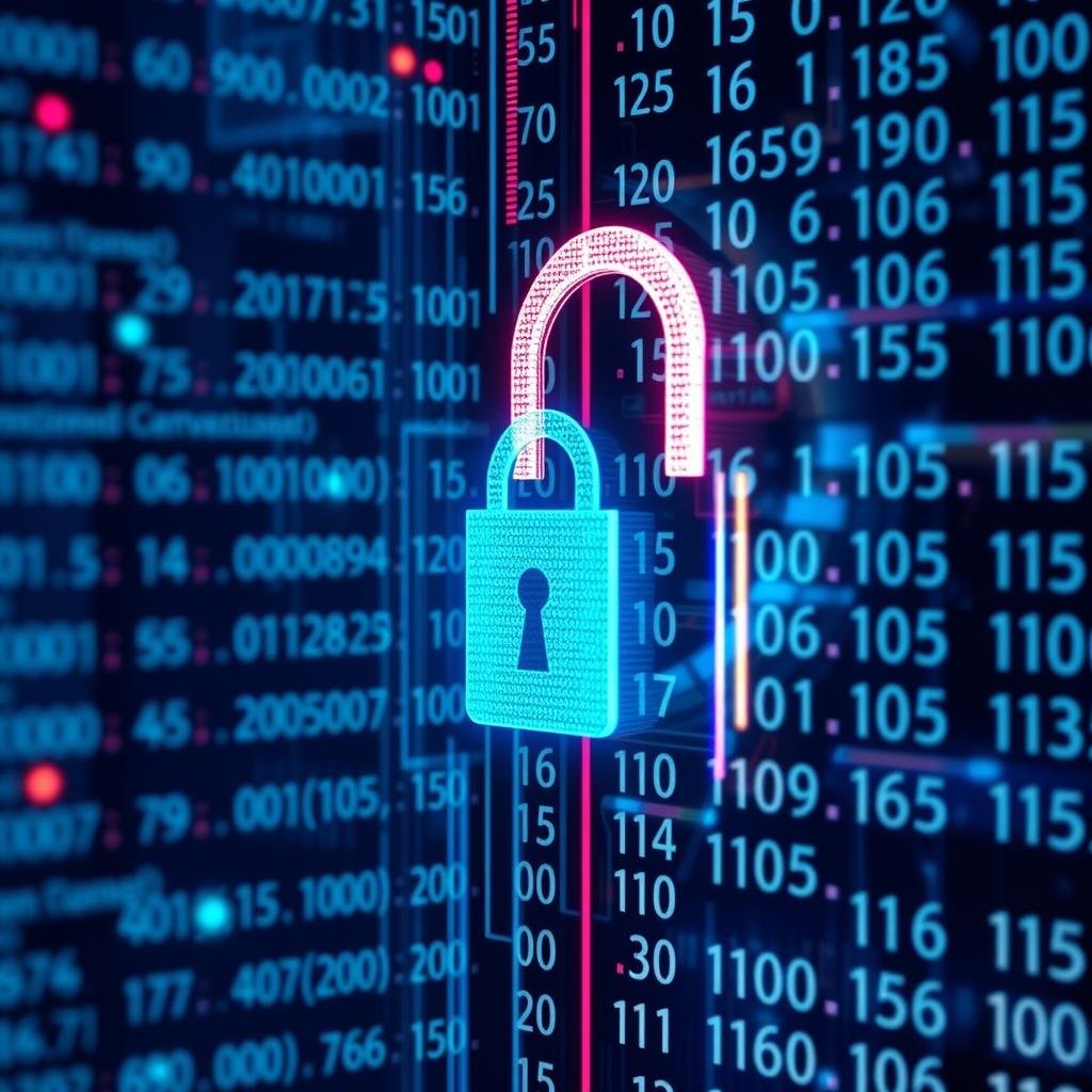 Cryptographic security using Big Number Calculator for encryption