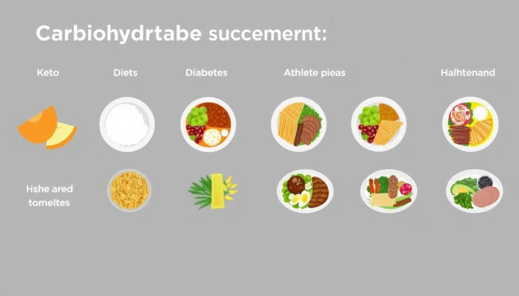 Different dietary approaches to carbohydrate intake