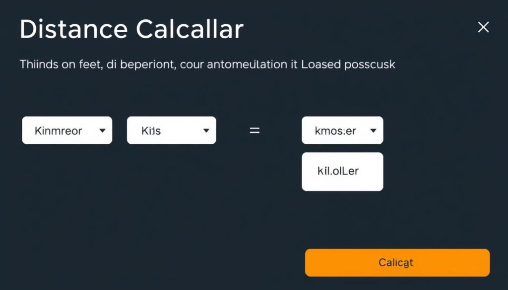 Distance Calculator with unit conversion capabilities