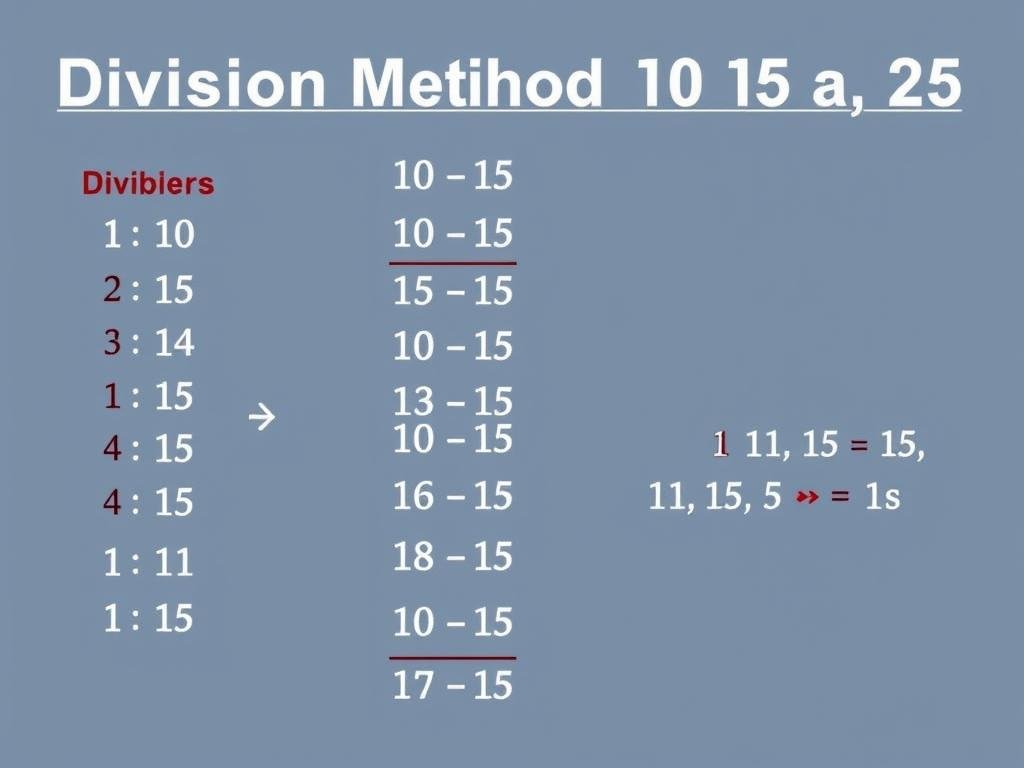Division method ladder method for finding LCM
