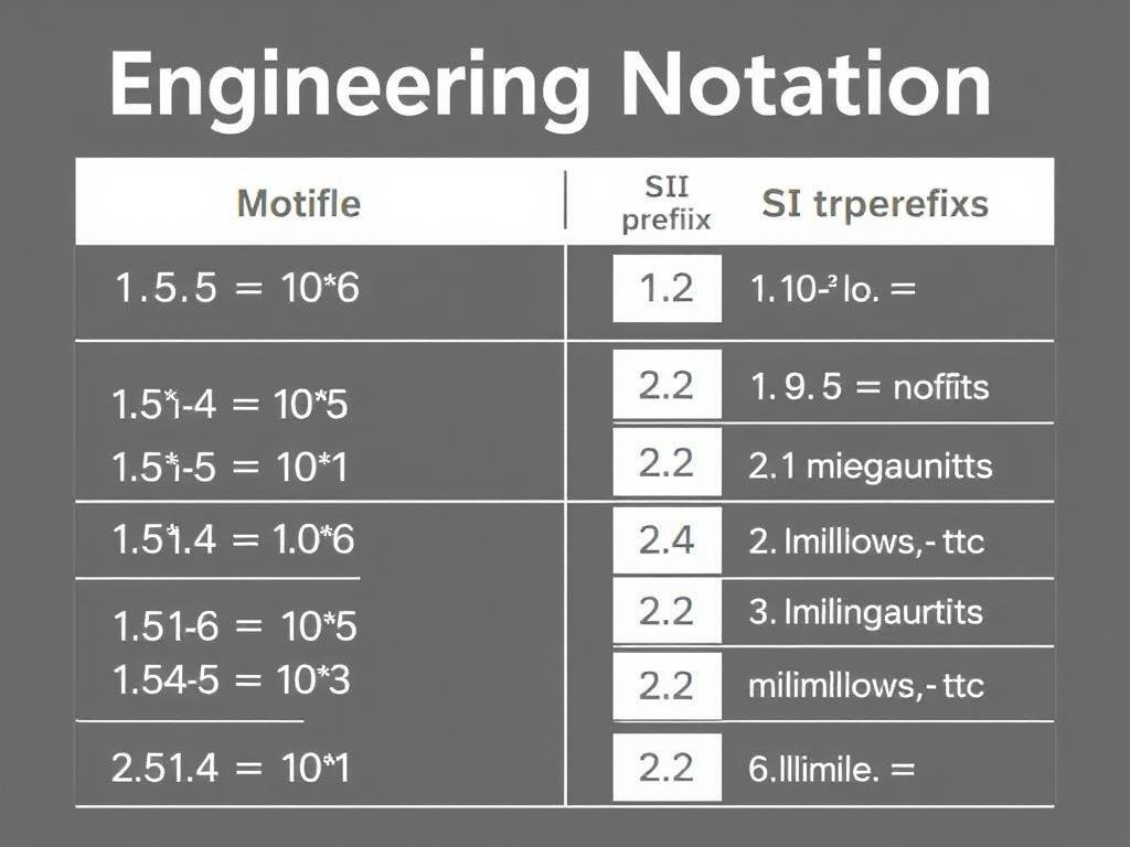 Engineering notation with SI prefixes