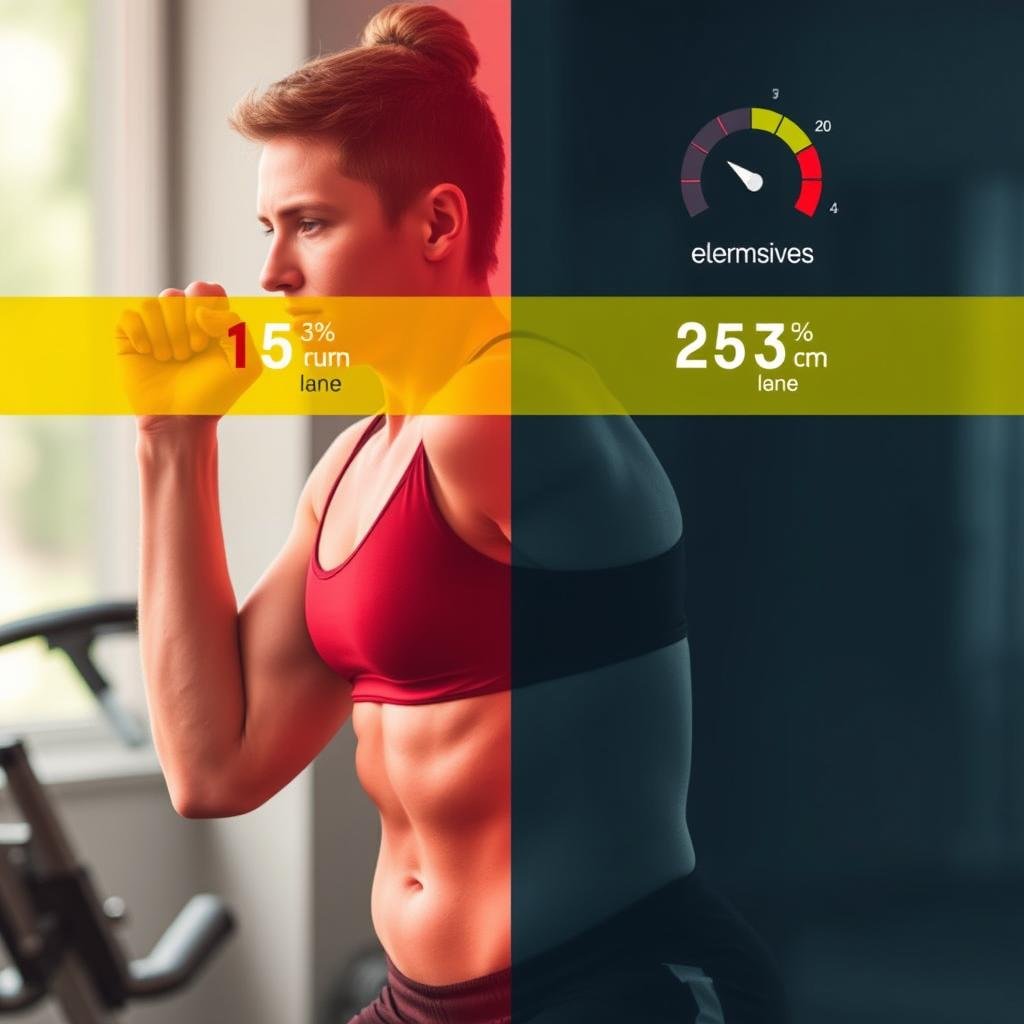 Exercise intensity levels affecting calorie burn