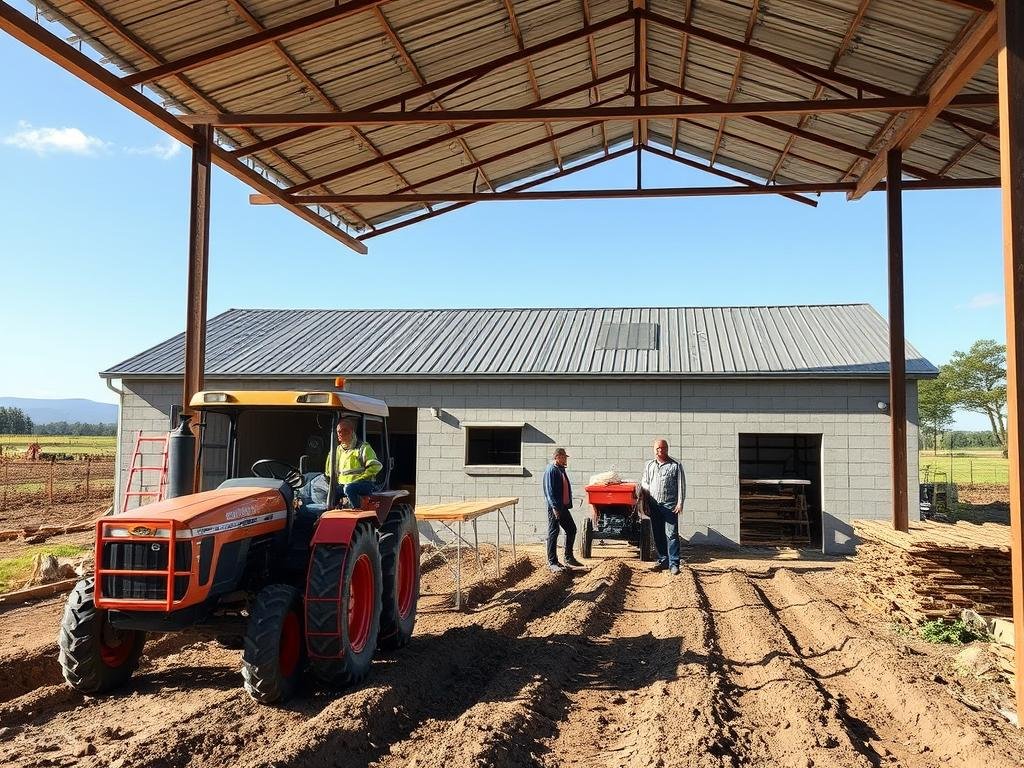Farm building construction and improvements