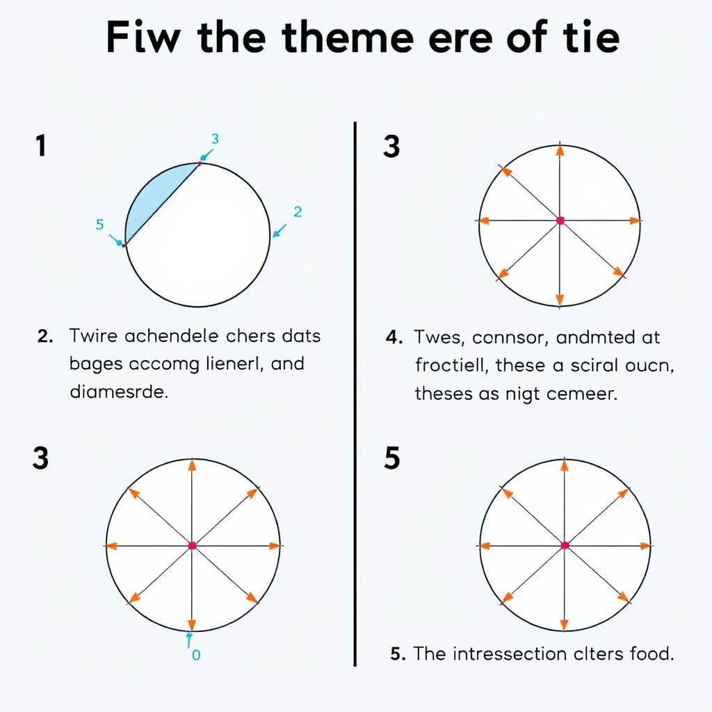 Finding circle center using right angles method