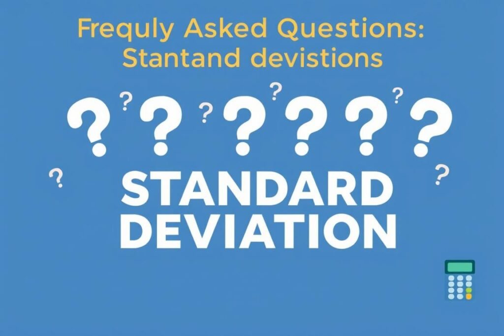 Frequently asked questions about standard deviation and its calculation