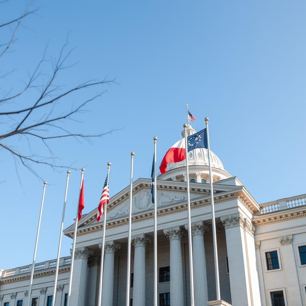 Government building representing taxation and regulations