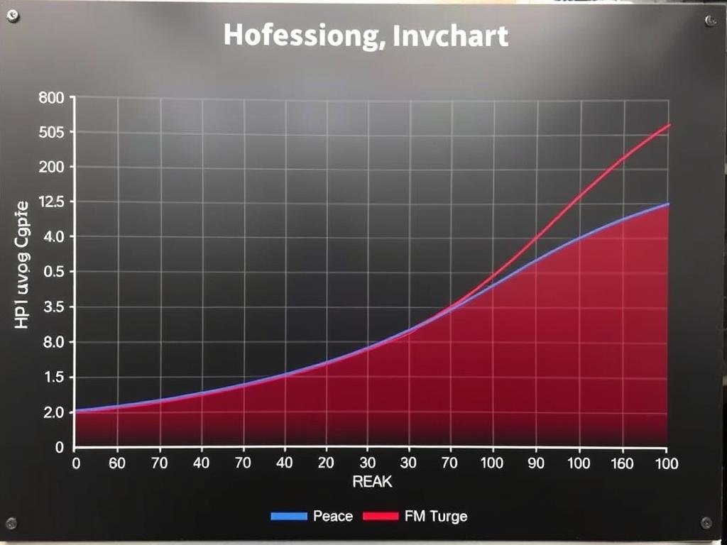 Graph showing horsepower and torque curves across different RPM ranges