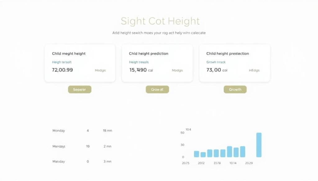 Height Calculator interface showing various calculation options