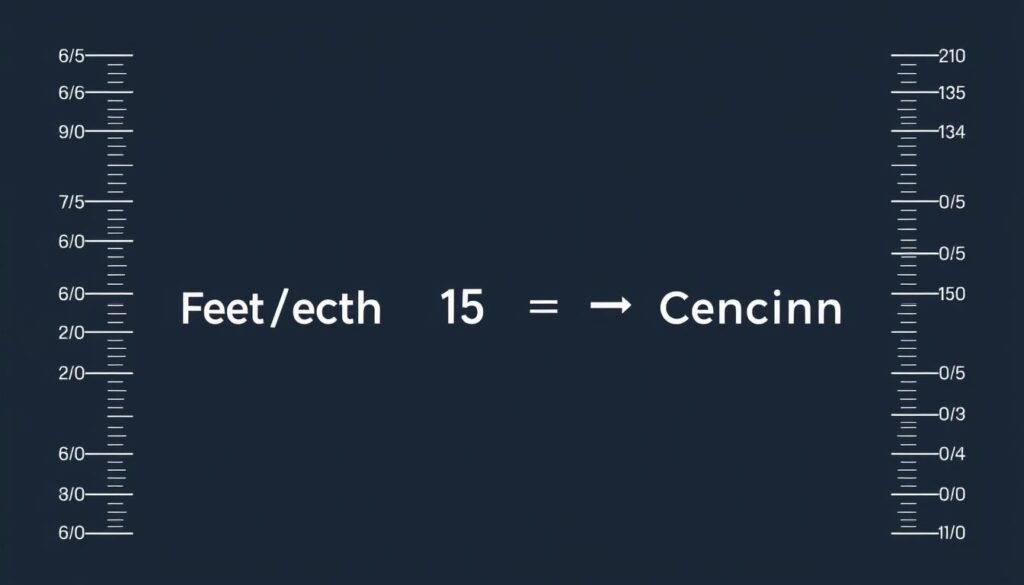Height Calculator showing conversion between imperial and metric measurement systems