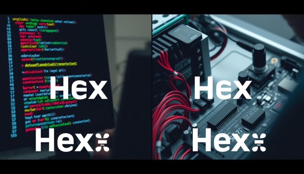 Hex calculator being used in real world programming and electronics applications