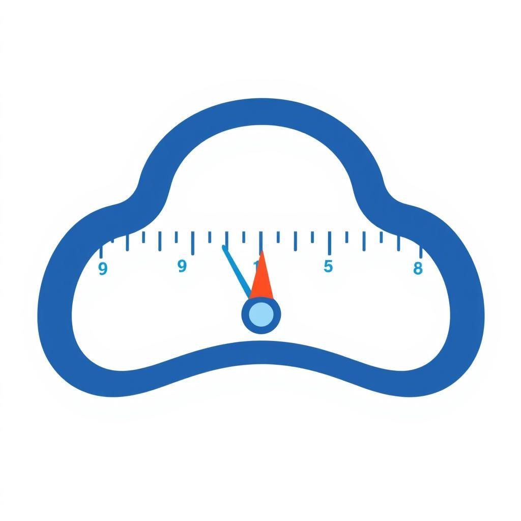 Illustration of an approximate value on a measurement scale