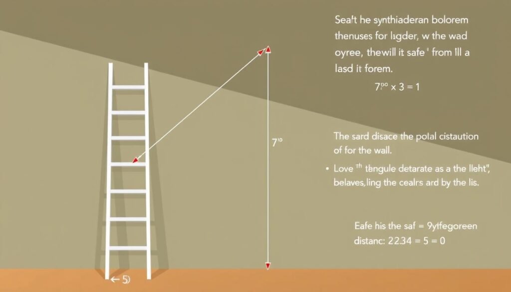 Ladder placement calculation using the Pythagorean Theorem Calculator