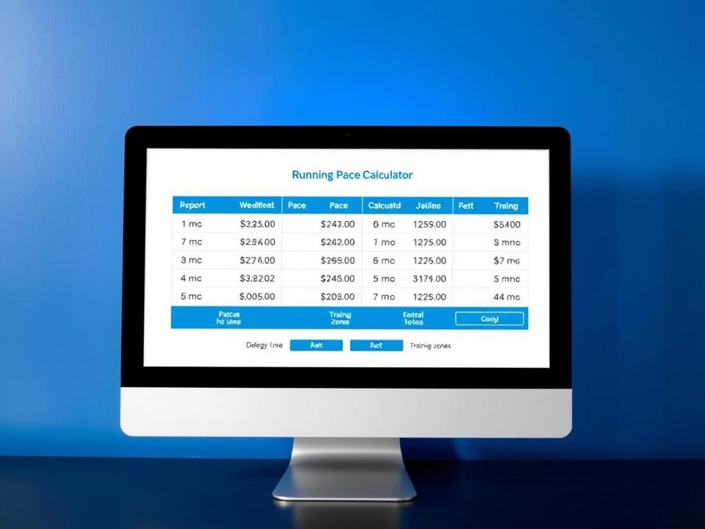 McMillan Running Pace Calculator interface on desktop
