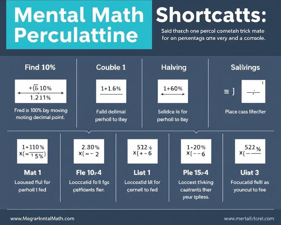 Mental math tricks for calculating percentages quickly