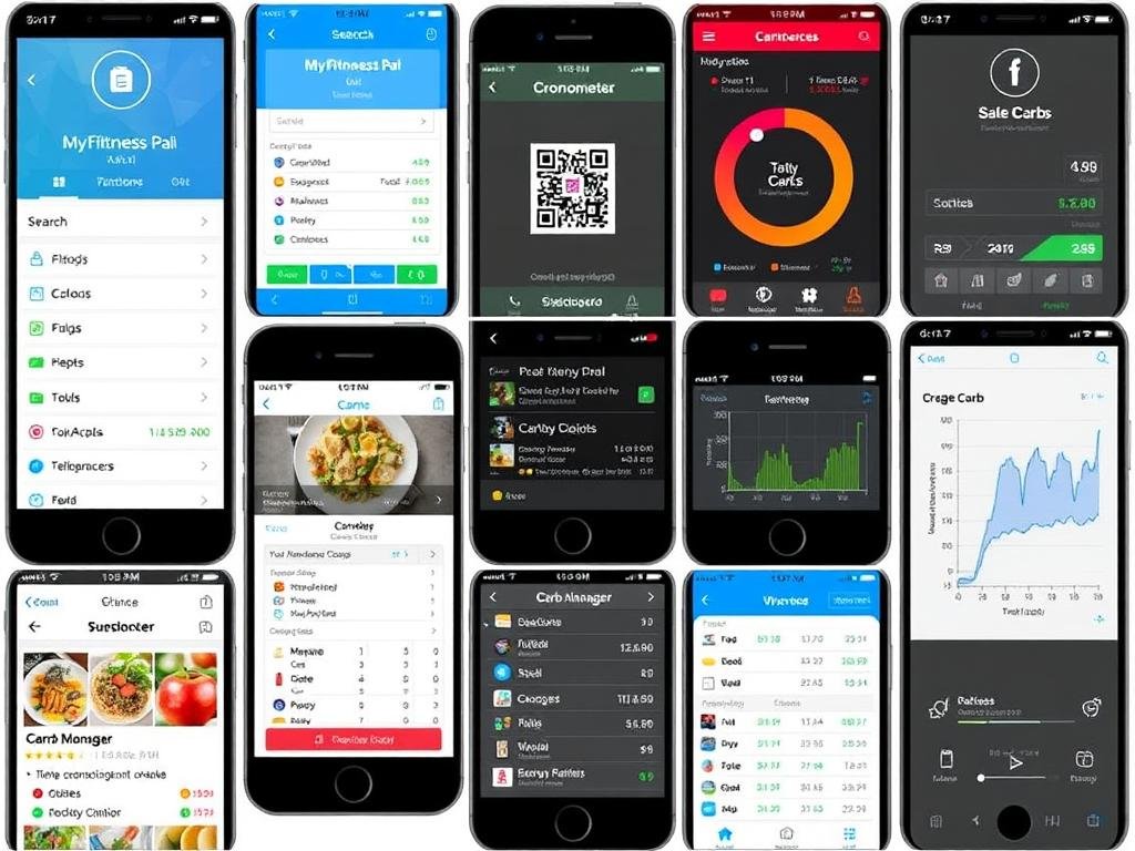 Mobile apps and tools for tracking carbohydrate intake