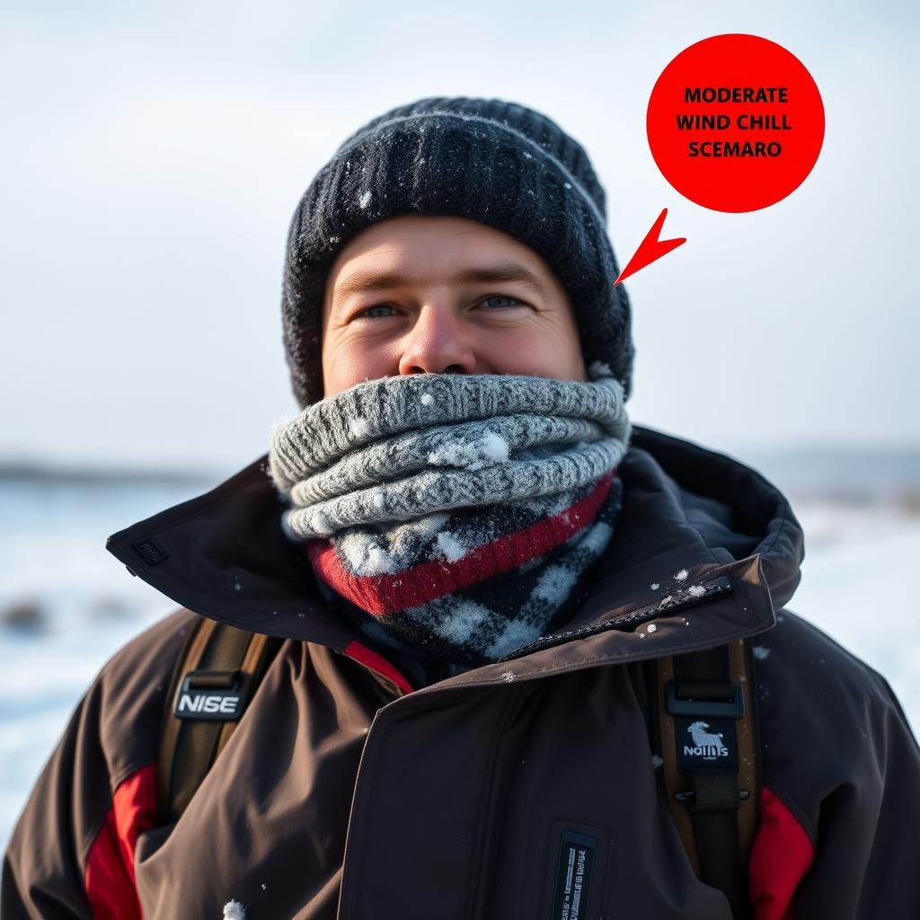 Moderate risk wind chill conditions