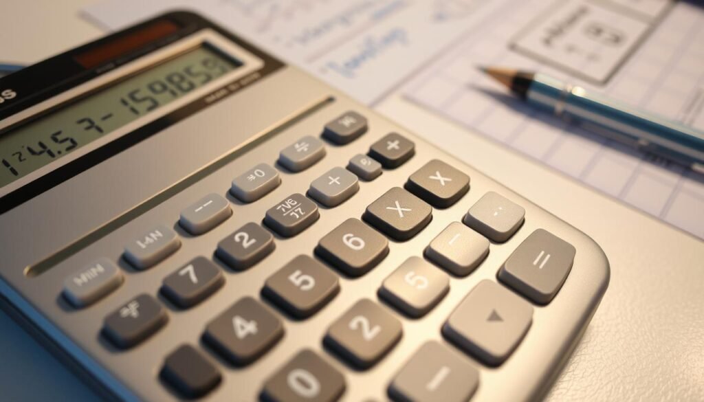 Modern scientific calculator with labeled function keys