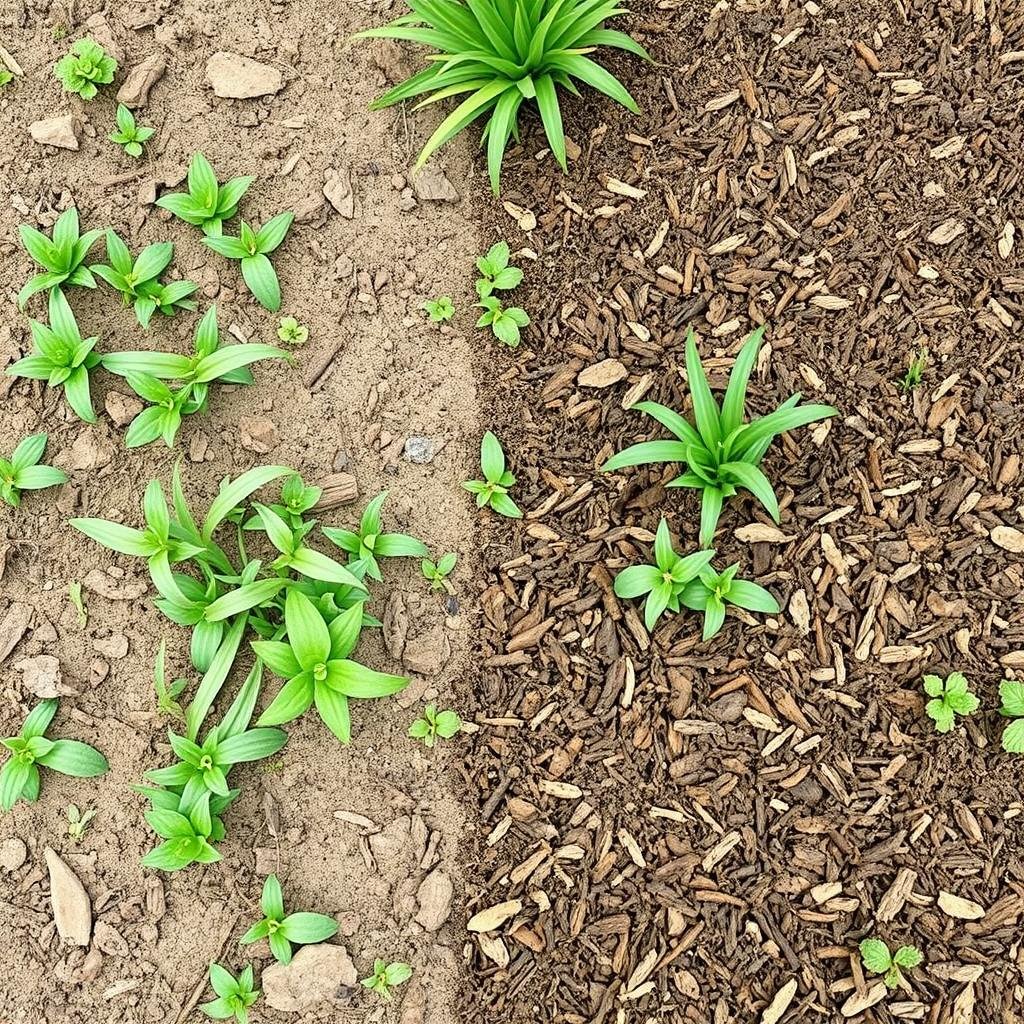 Mulch weed suppression benefit for mulch calculator