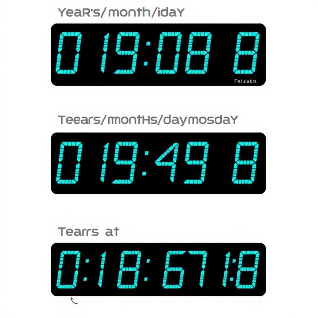 Multiple age formats displayed by an age calculator