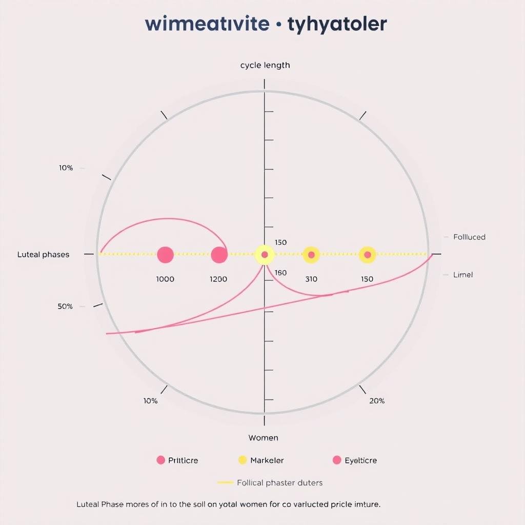 Ovulation variation chart showing different cycle patterns