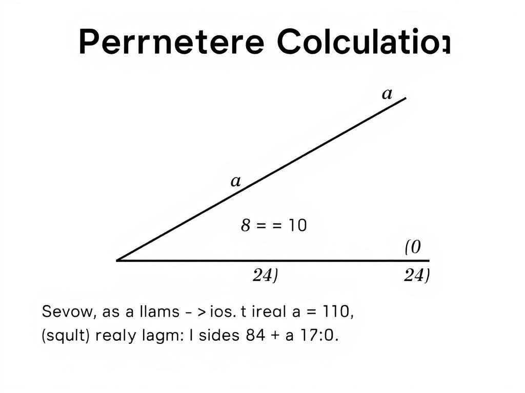 Perimeter calculation for a right triangle with sides 6 8 and 10