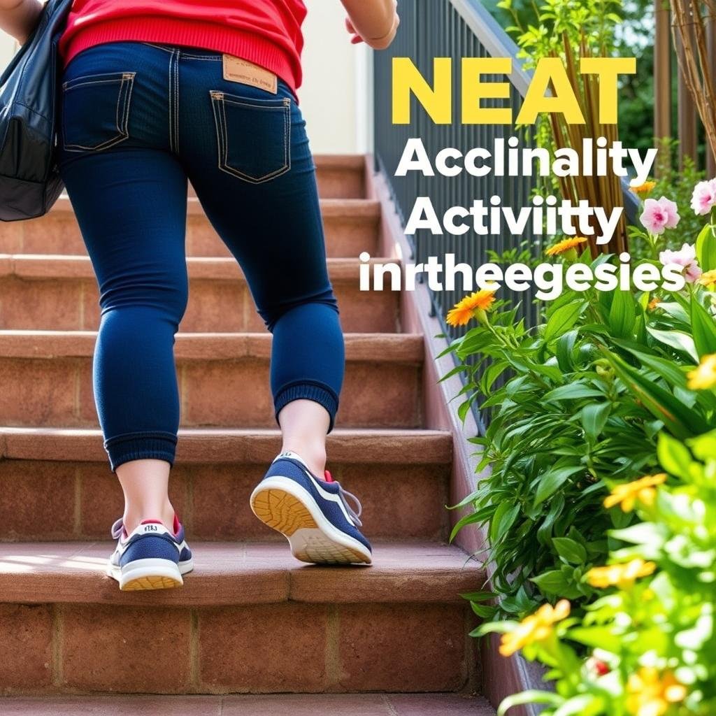 Person doing everyday activities like walking and cleaning representing NEAT