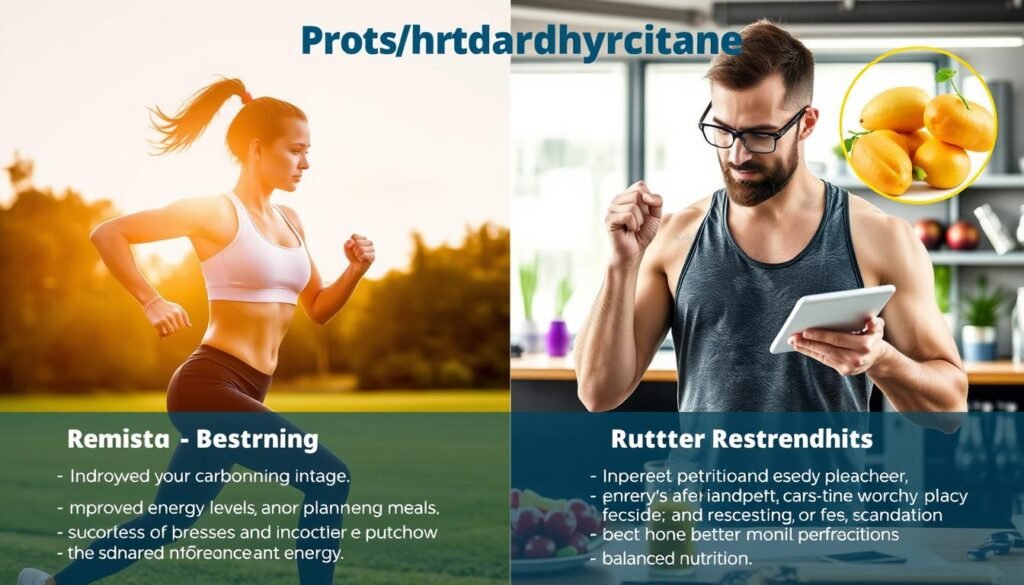 Person experiencing benefits of proper carbohydrate intake during exercise