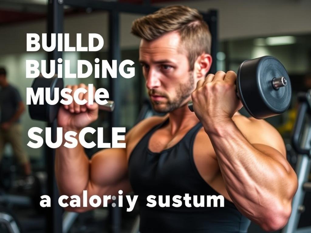 Person lifting weights for muscle building