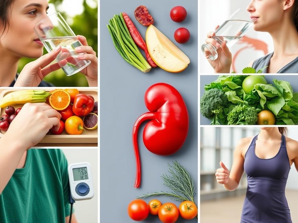 Person making healthy lifestyle choices for kidney health