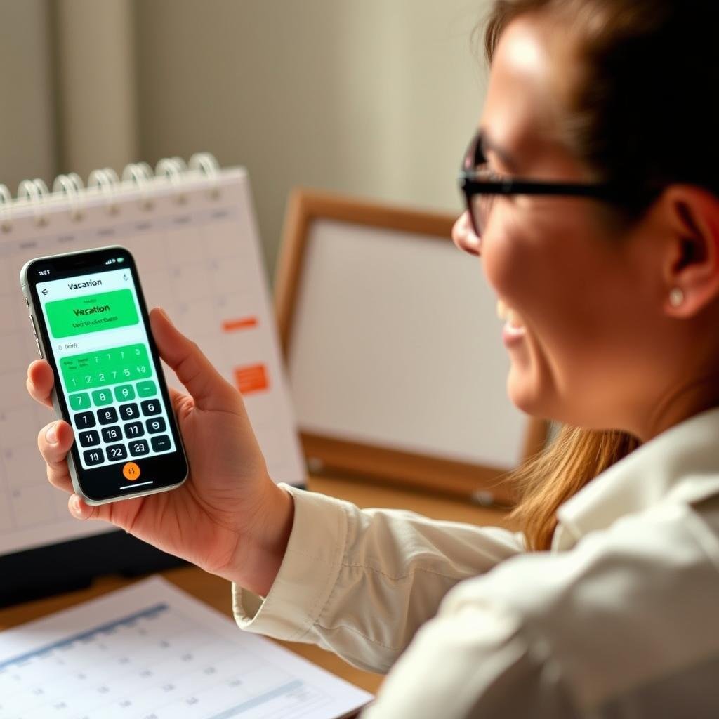 Person using date calculator for personal planning