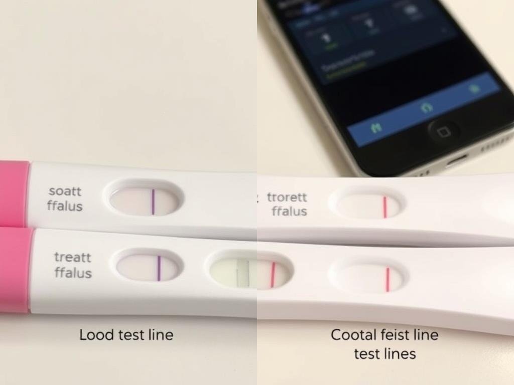 Positive and negative ovulation predictor kit results