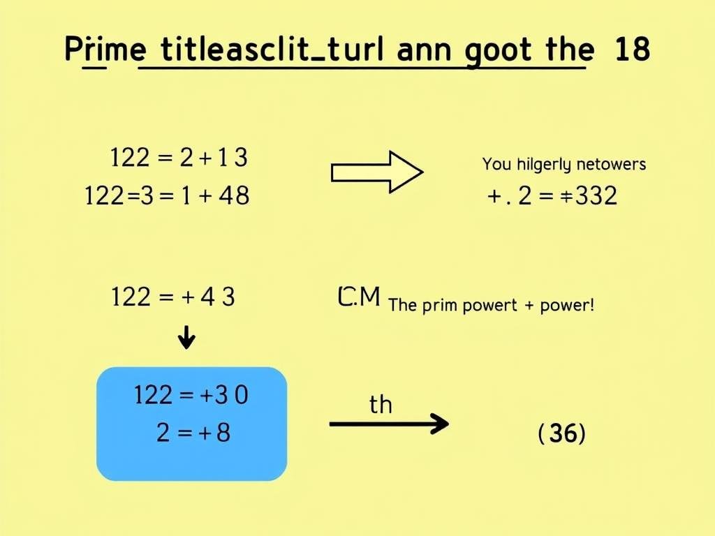 Prime factorization method for finding LCM of 12 and 18