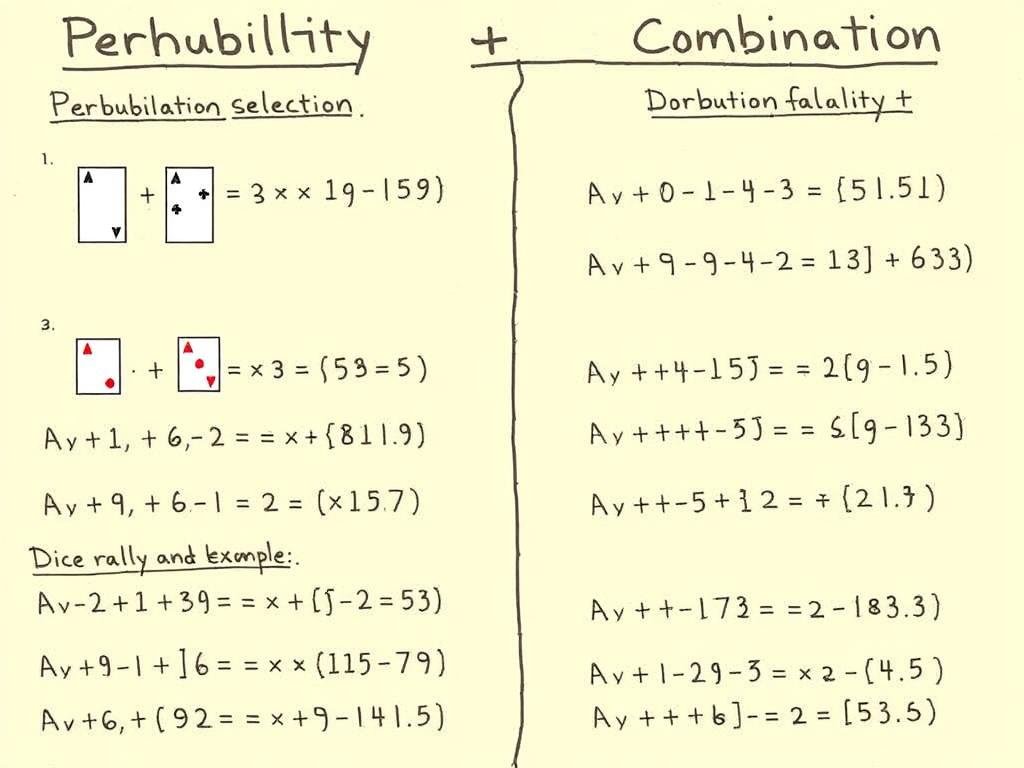 Probability calculations using permutation and combination formulas