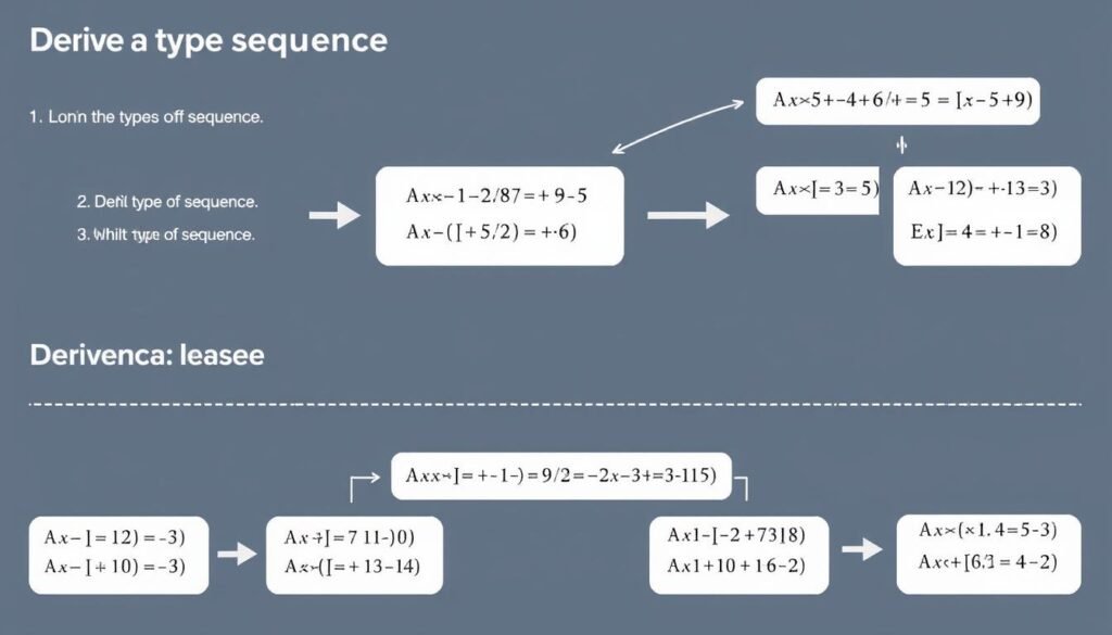 Process of deriving a sequence formula from given terms