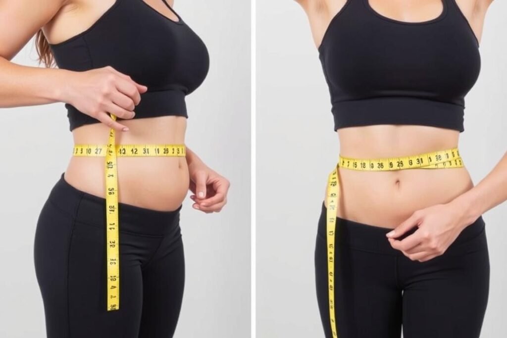 Proper waist measurement technique for body fat calculation