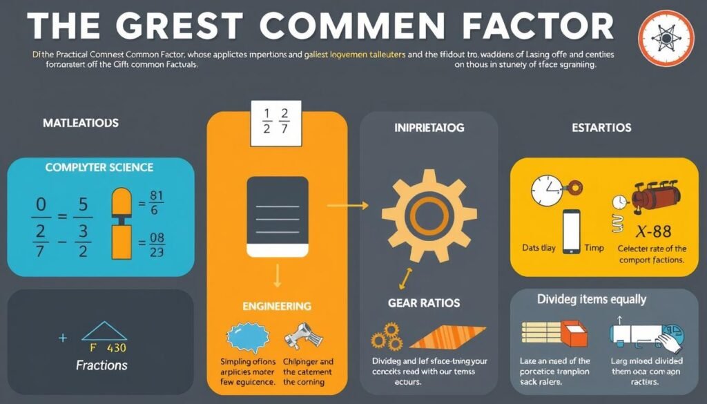 Real-world applications of the Greatest Common Factor in various fields