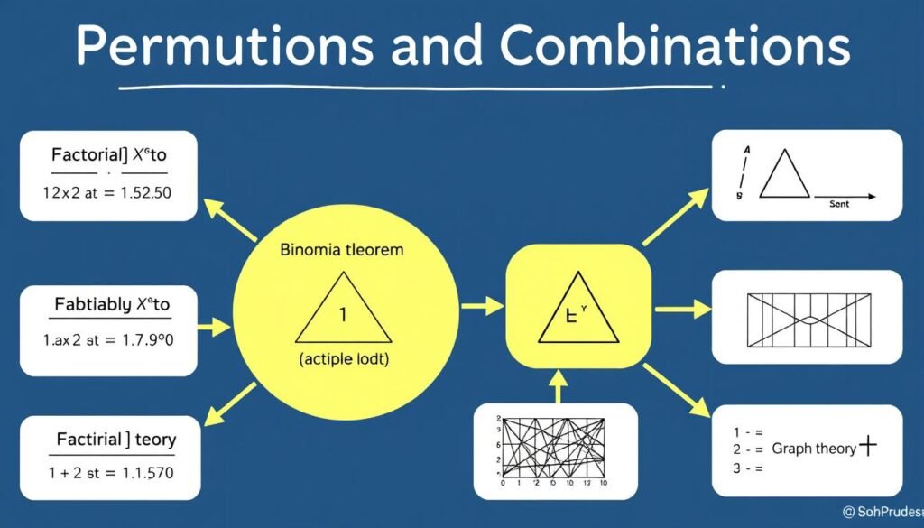 Related mathematical concepts to permutations and combinations