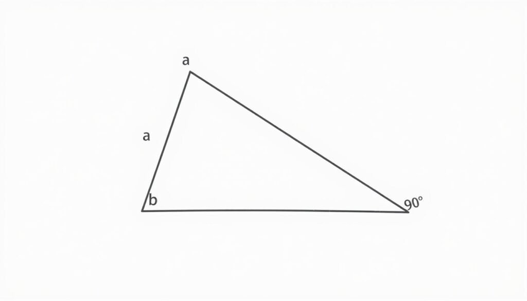 Right Triangle Calculator diagram showing the basic components of a right triangle