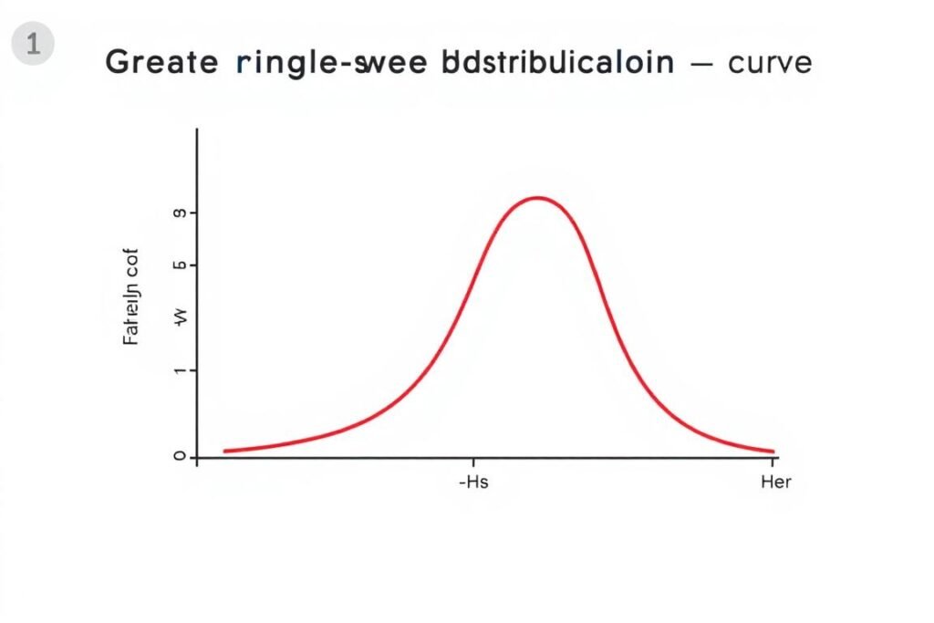 Right skewed distribution showing relative positions of mean median and mode
