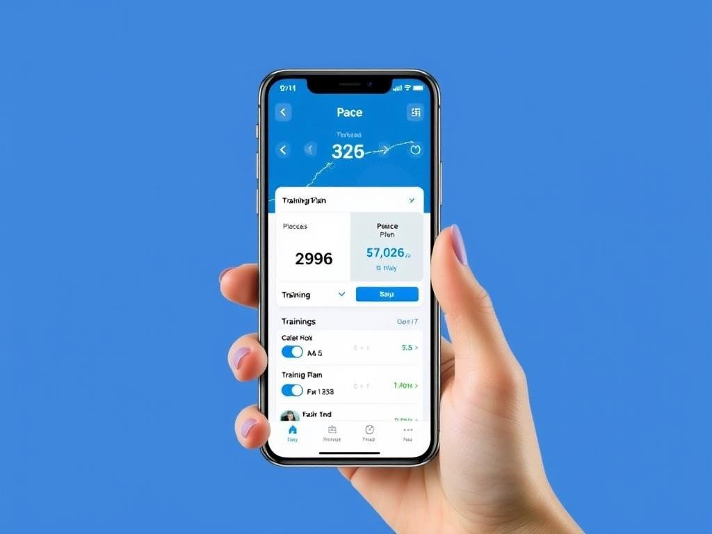 Runna Pace Calculator app on smartphone