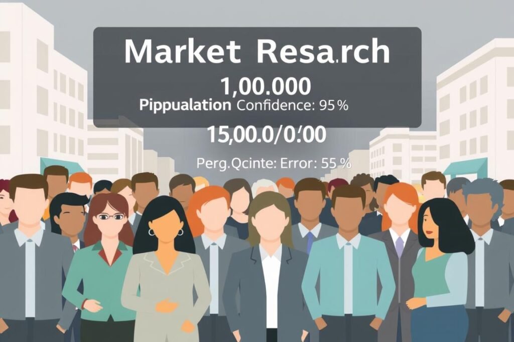 Sample Size Calculator example for market research