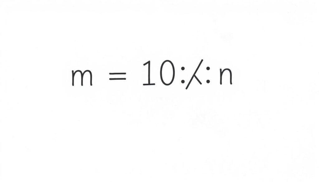 Scientific Notation Formula showing a number expressed as a coefficient times 10 raised to a power