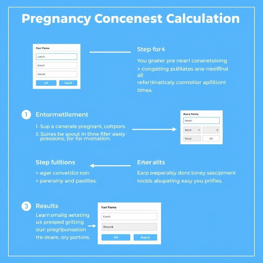 Step by step guide to using a pregnancy conception calculator