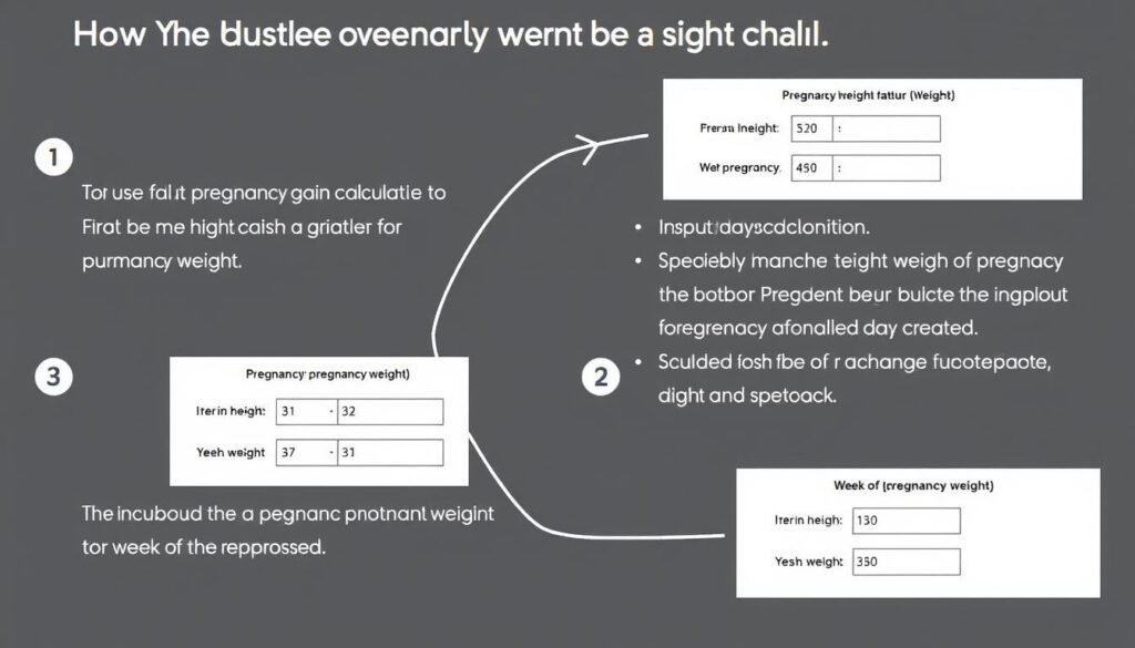 Step-by-step guide to using a pregnancy weight gain calculator