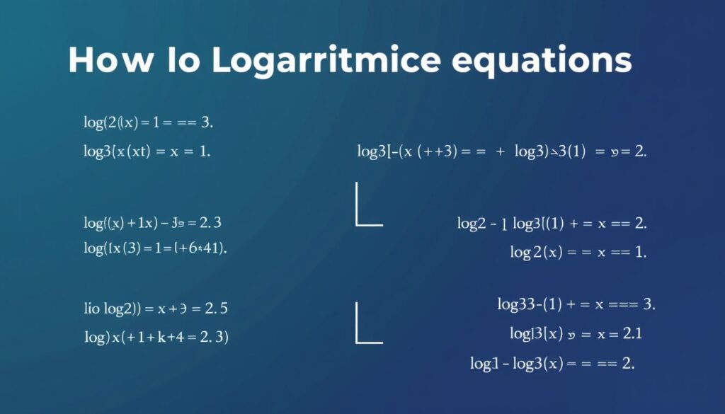Step by step solution of logarithmic equations using a Log Calculator approach