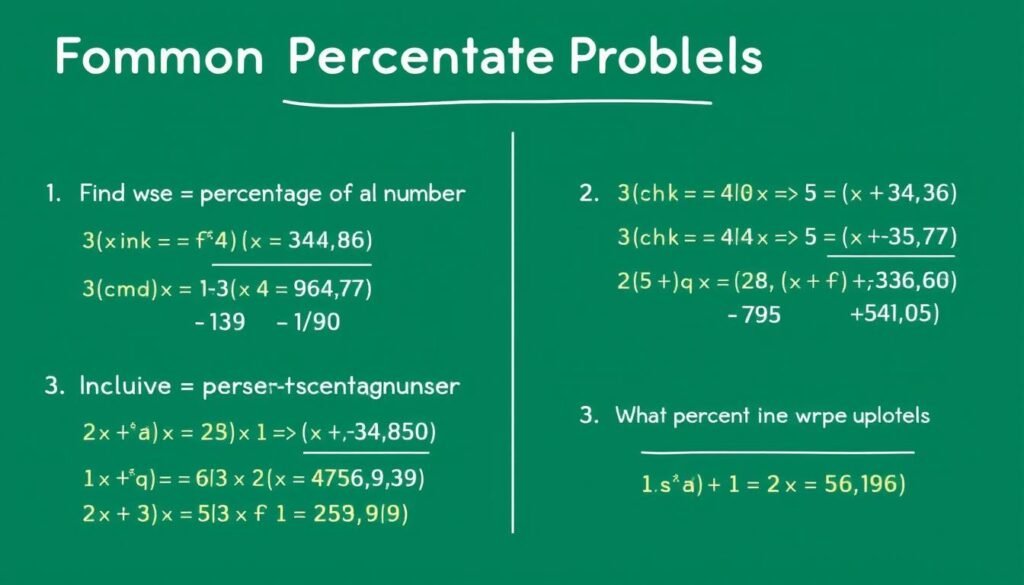 Step by step solutions to common percentage problems