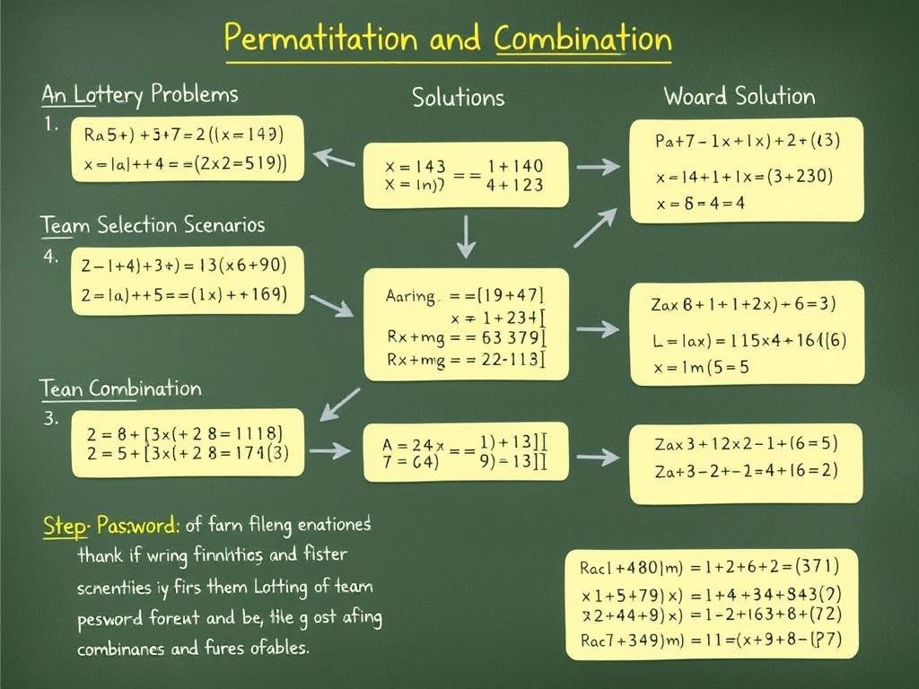 Step by step solutions to practical permutation and combination problems